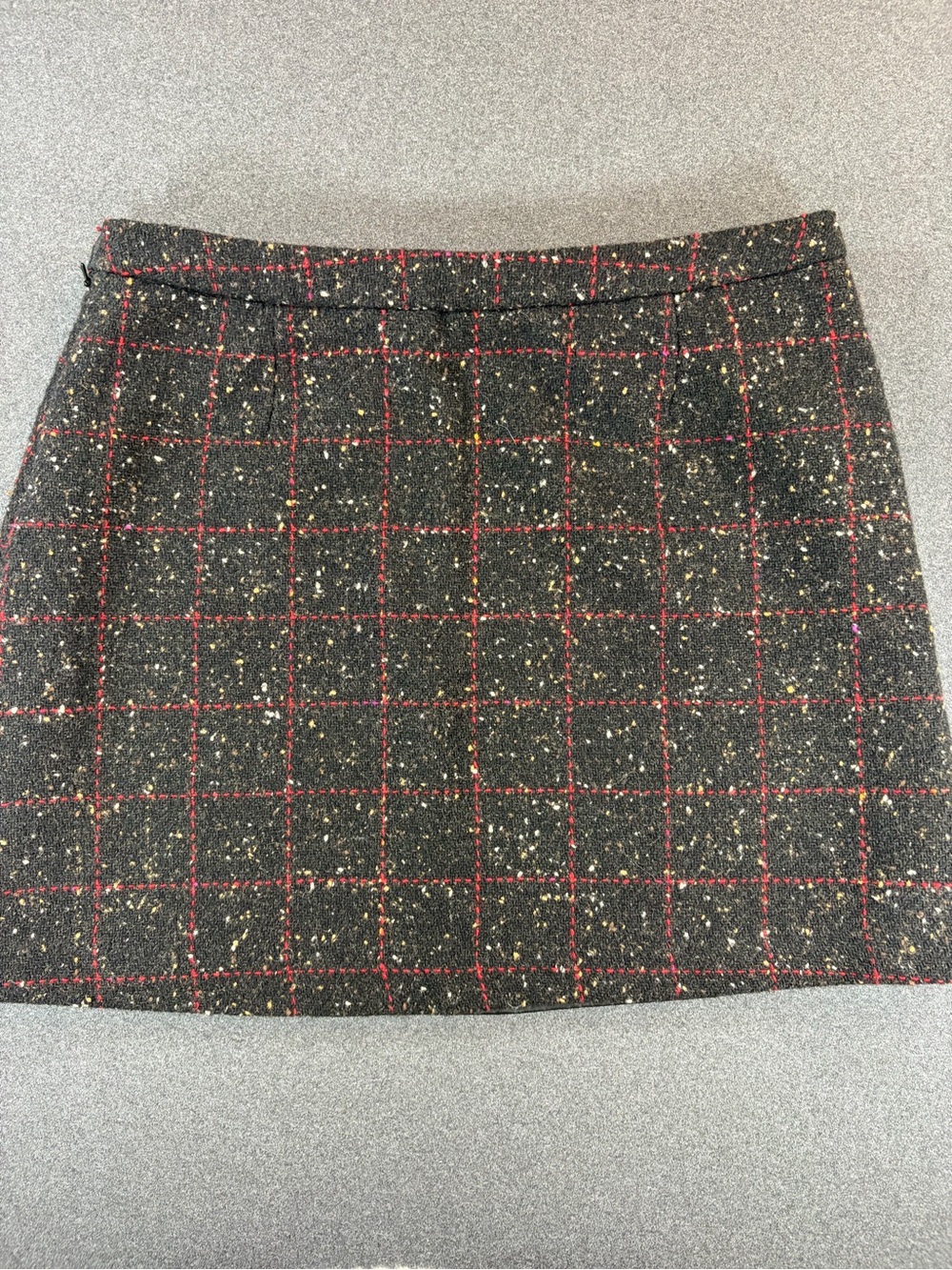 Y2K Old Navy Tweed Mini Skirt Size 6 Wool Blend Academia Preppy Lined Vintage